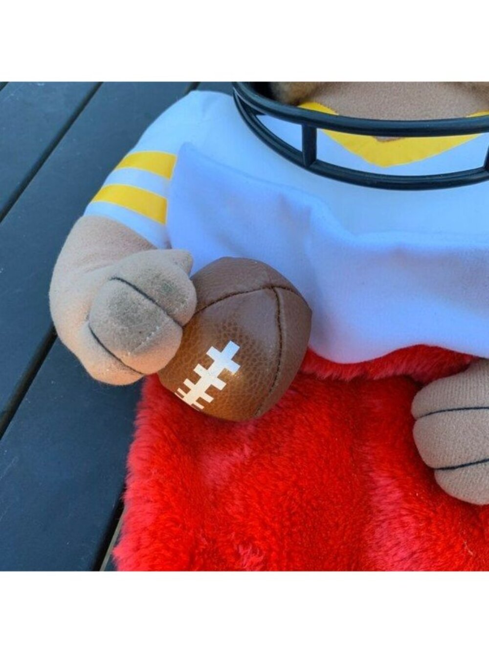 Pittsburgh Steelers Vintage Teddy Bear Football Christmas Stocking Plush 1994 - Picture 4 of 11